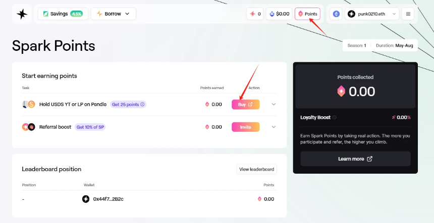 Cookie DAO平台首个合作项目Spark上线，Snaps积分攻略全解析