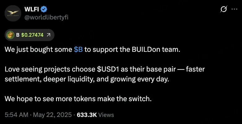 特朗普家族推动USD1崛起：GENIUS法案重塑稳定币市场新秩序