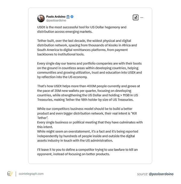 Tether抵制欧盟MiCA法规的深层原因：稳定币巨头为何选择不合规？