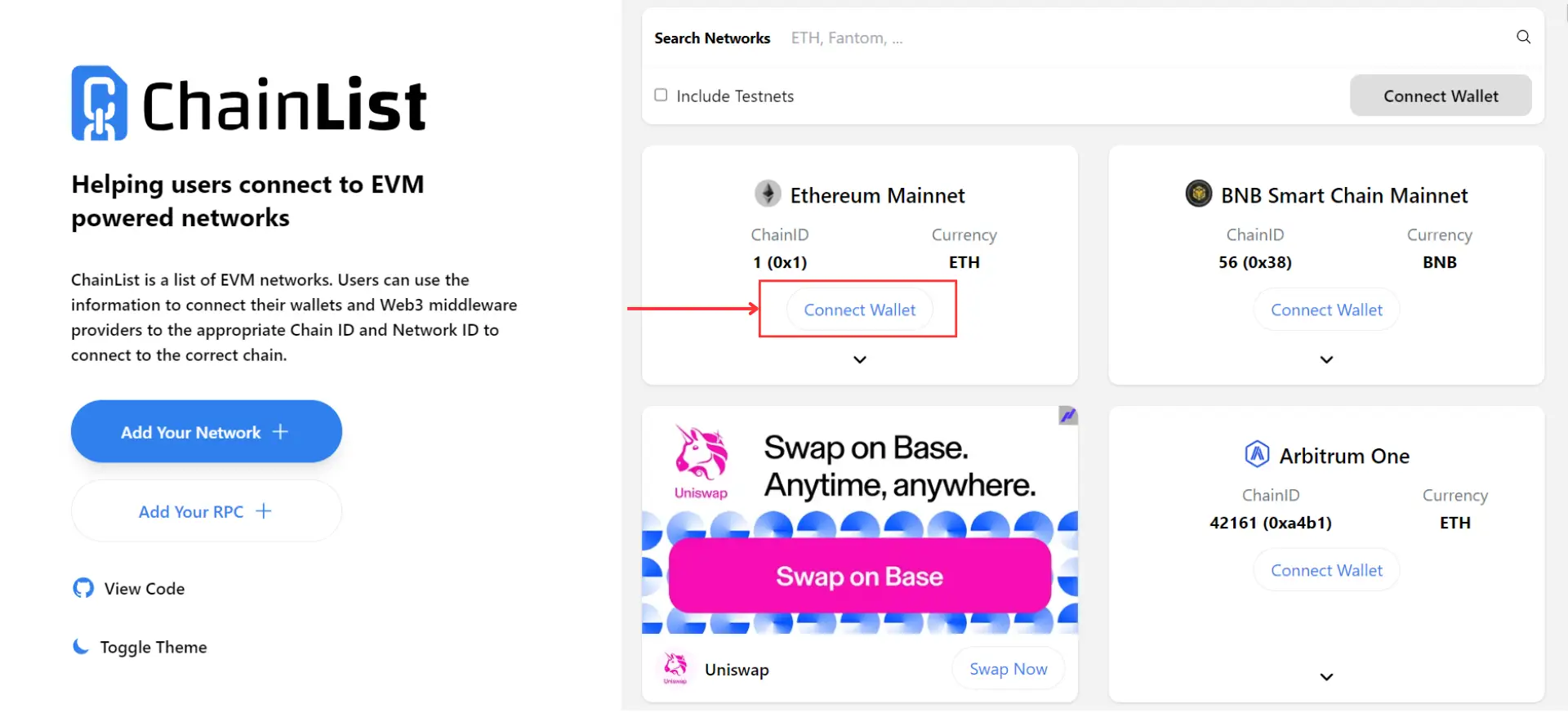 什么是Chainlist？ChainList如何使用？区块链网络管理工具用户指南